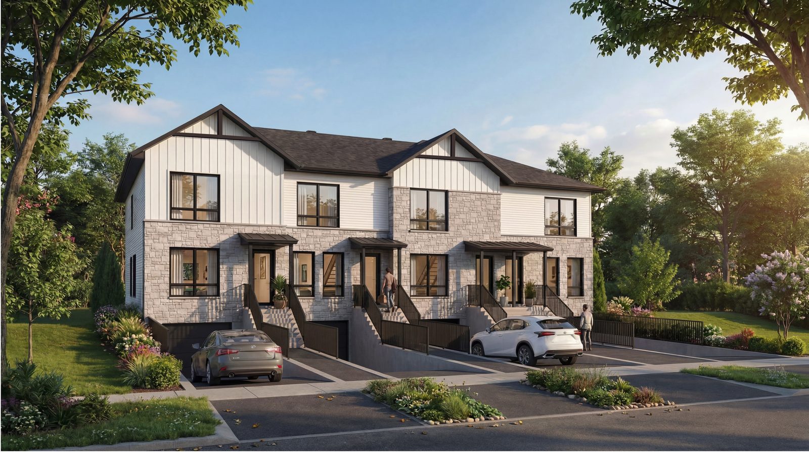 Maisons de ville et jumelés — projet de Développement Terracorp inc. à Saint-Alphonse-Rodriguez